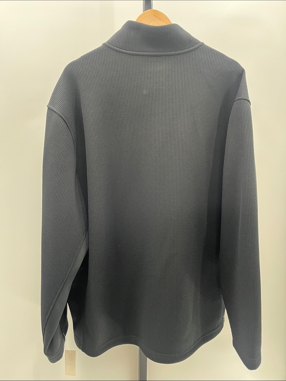 Izod Black Full-Zip Ribbed Jacket - Picture 2 of 4
